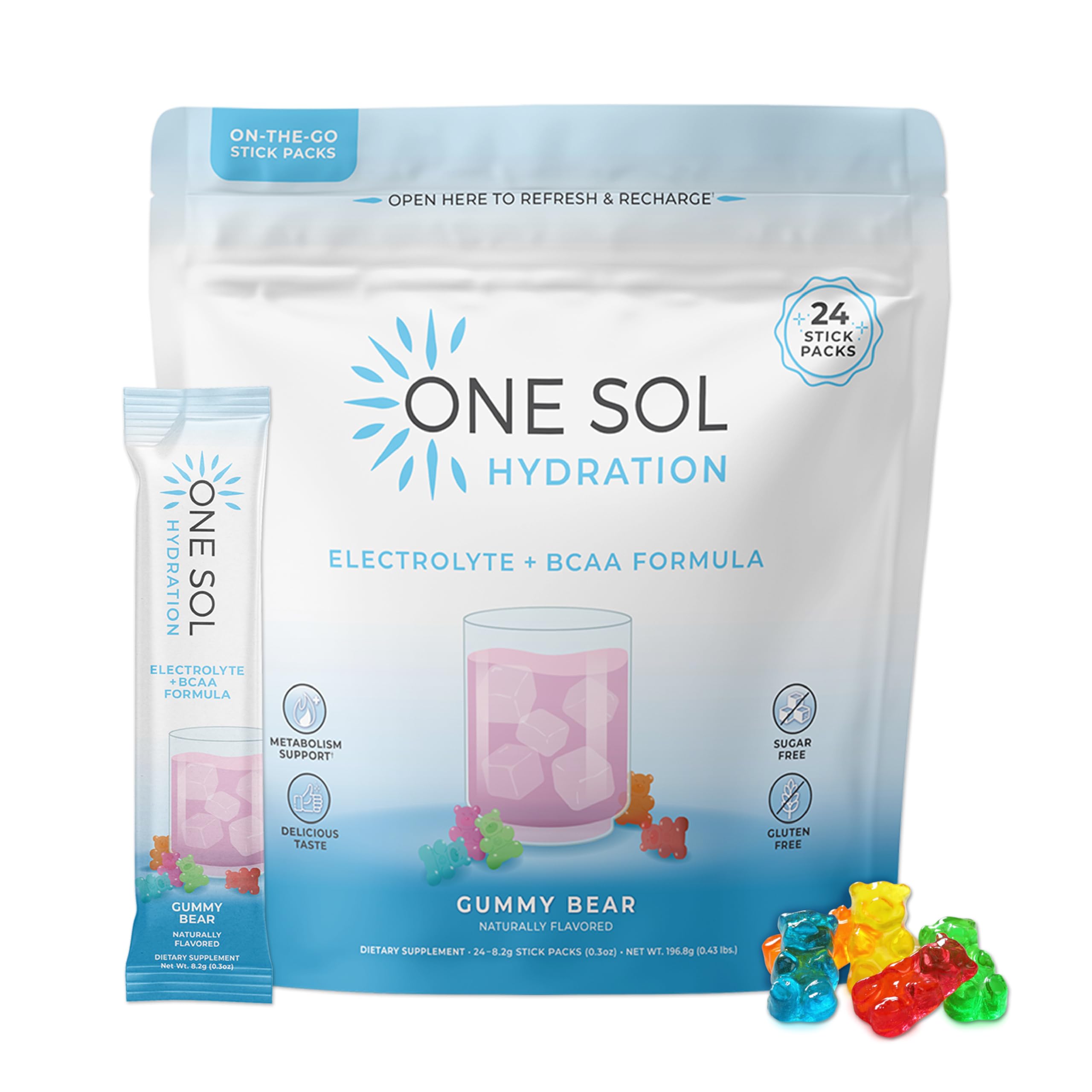 Amazon.com: One Sol BCAA & Electrolyte Powder for Hydration